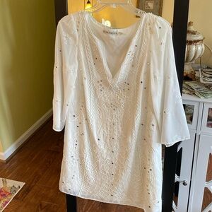 ALICE + OLIVIA mini beaded 100% silk embroidered dress